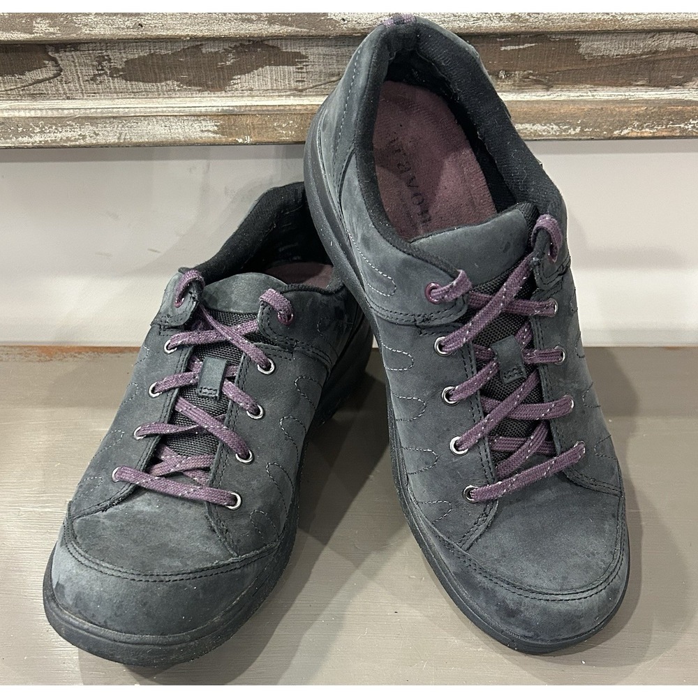 Aravon New Balance Shoes Womens Size 8B Black Waterproof Lace Up Walking EAU13BK